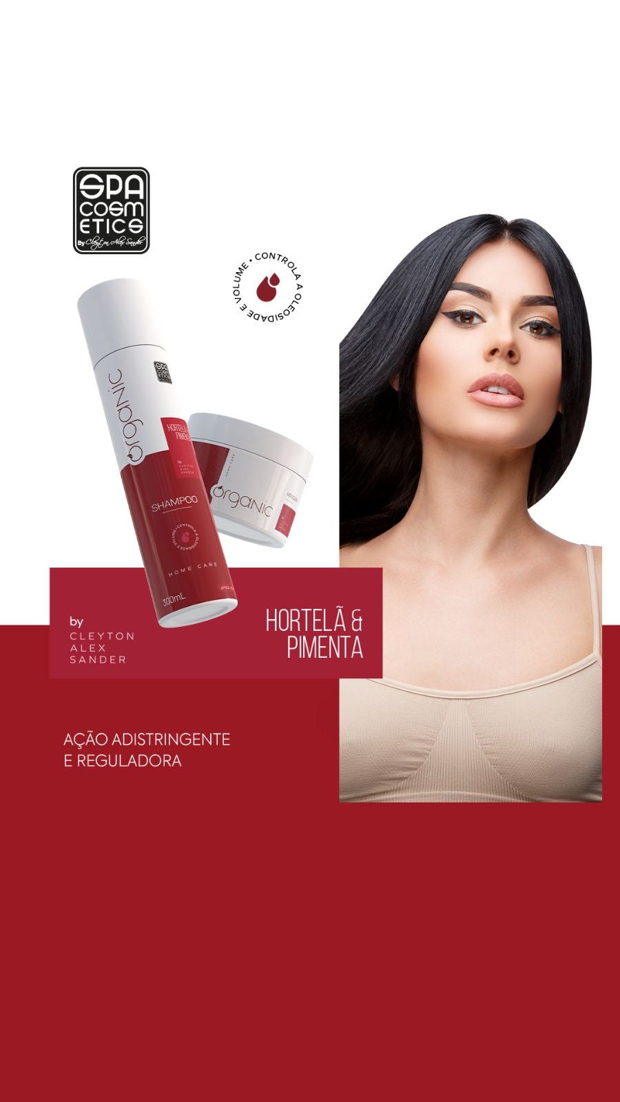 Kit Home Care Hortelã & Pimenta Organic - Shampoo & Máscara