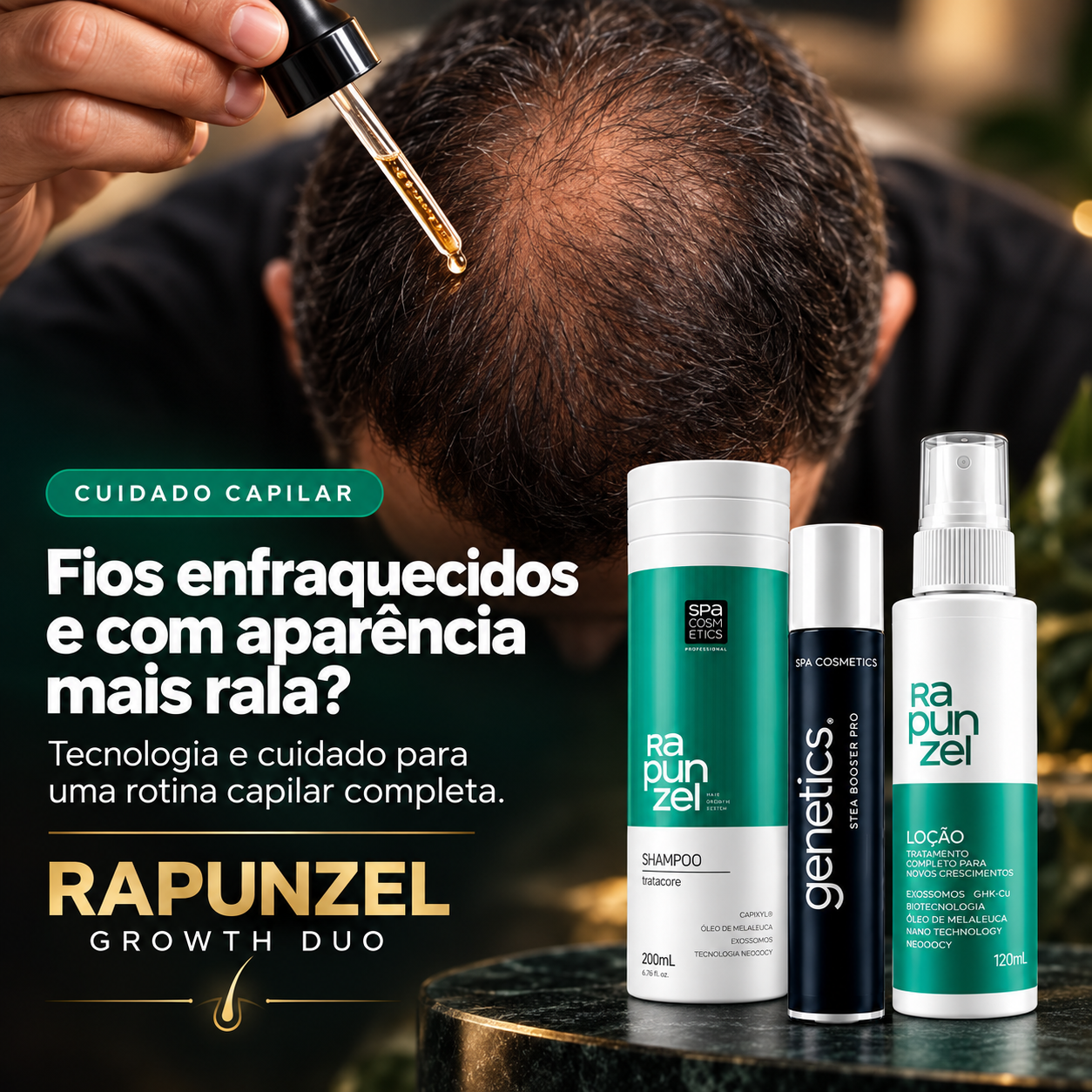 Rapunzel Growth Duo – Loção Capilar + Fatores de Crescimento