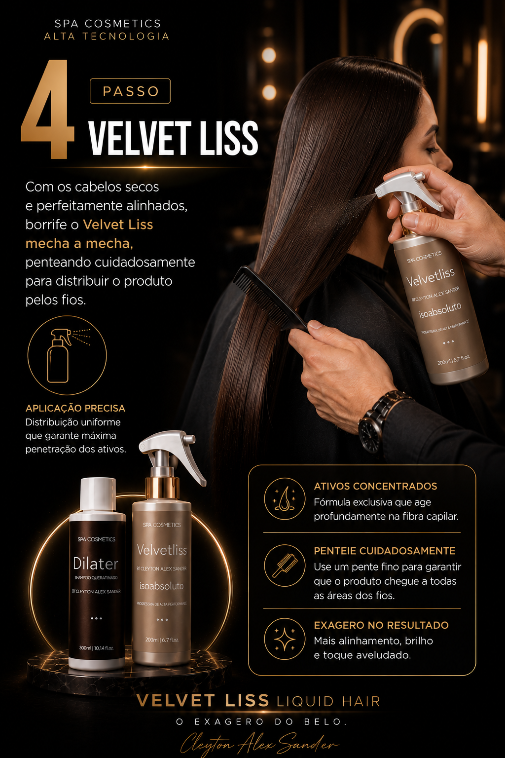 1 litro Velvet + 2 Dillater + ⭐️ grátis finalizador