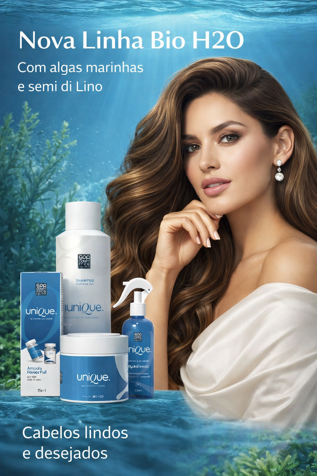 Kit Bio H20 - Shampoo , Mascara , Hydra Termic e Ampola