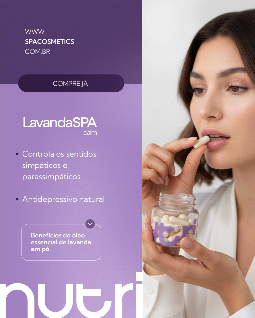 Cápsula De Lavanda - 15 comprimidos