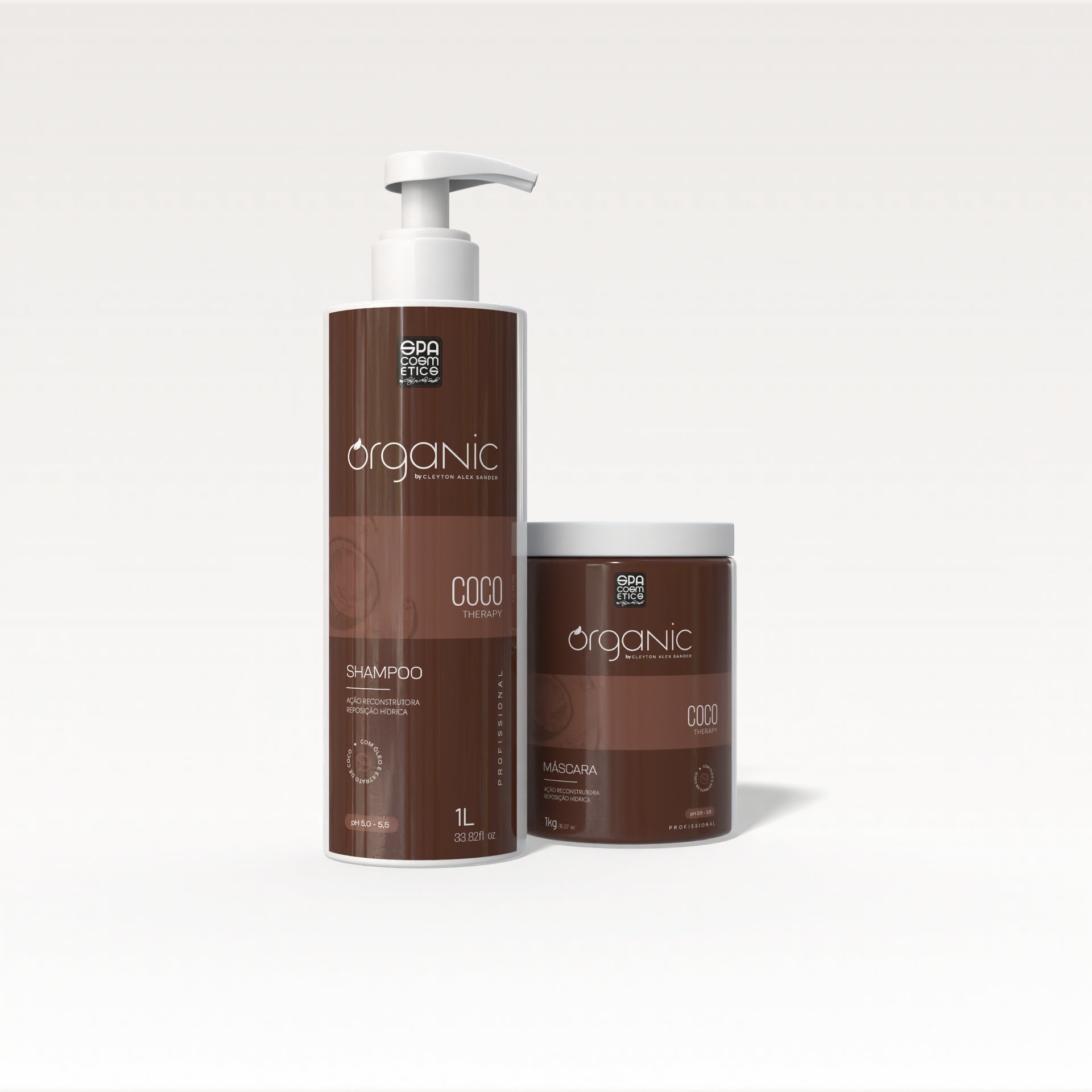 Kit Profissional Coco Organic - Shampoo & Máscara