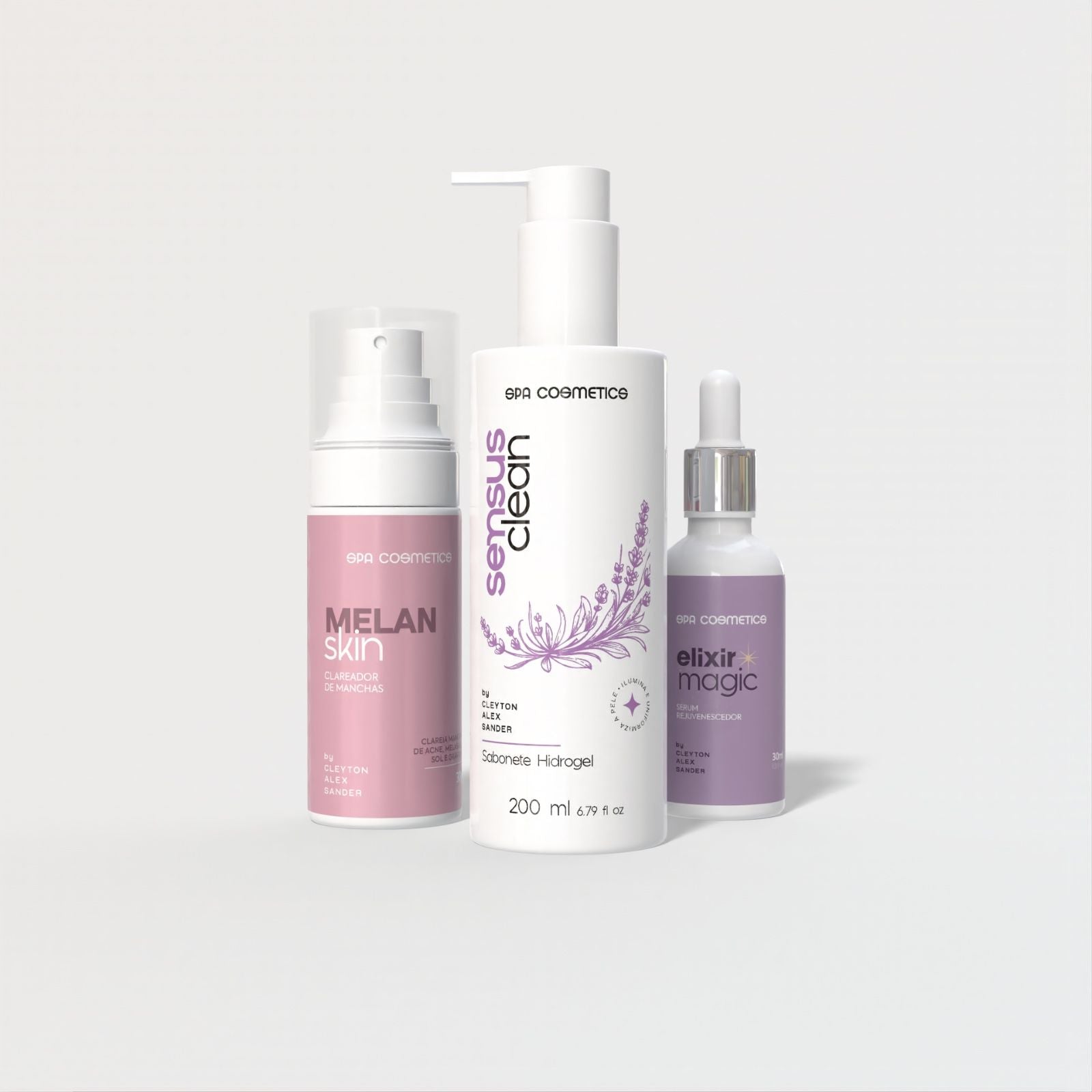 Kit Spa Derm - Melan Skin + Sabonete + Serum Elixir Magic