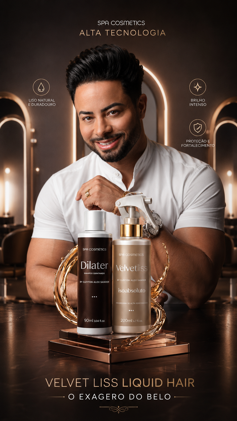 Laminaçao Asiatics Velvet Liss Xpress - 200ml Alisamento Spray( atenção precisa usar o Dillater antes Do Velvet )