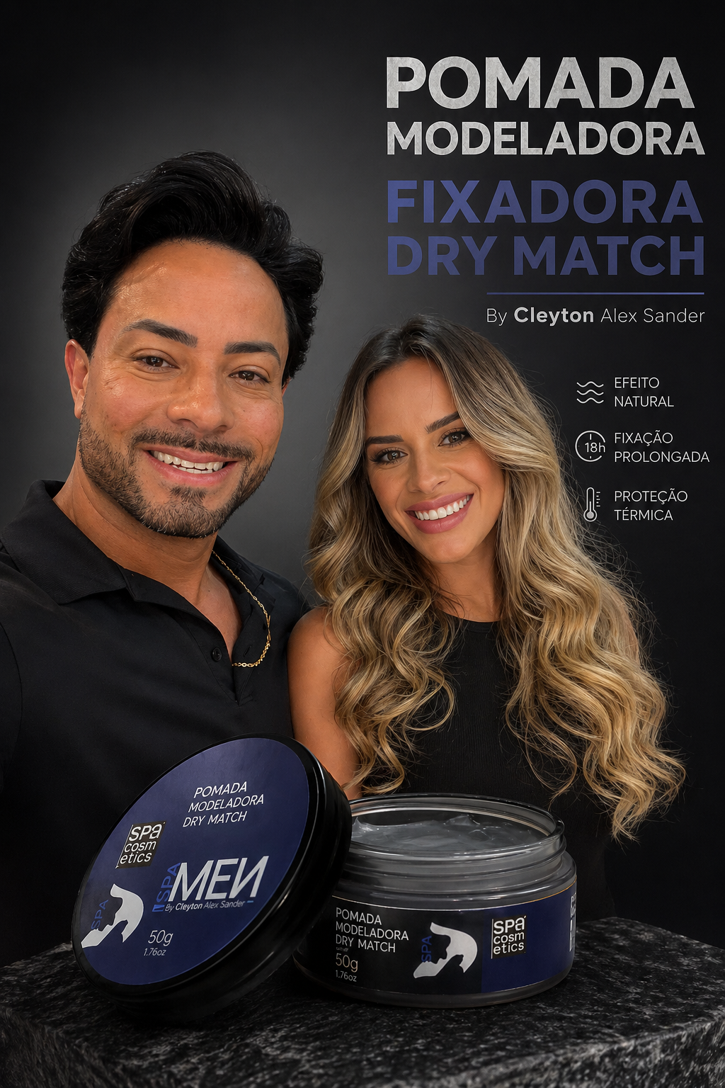 Pomada Modeladora Dry Match - 50g