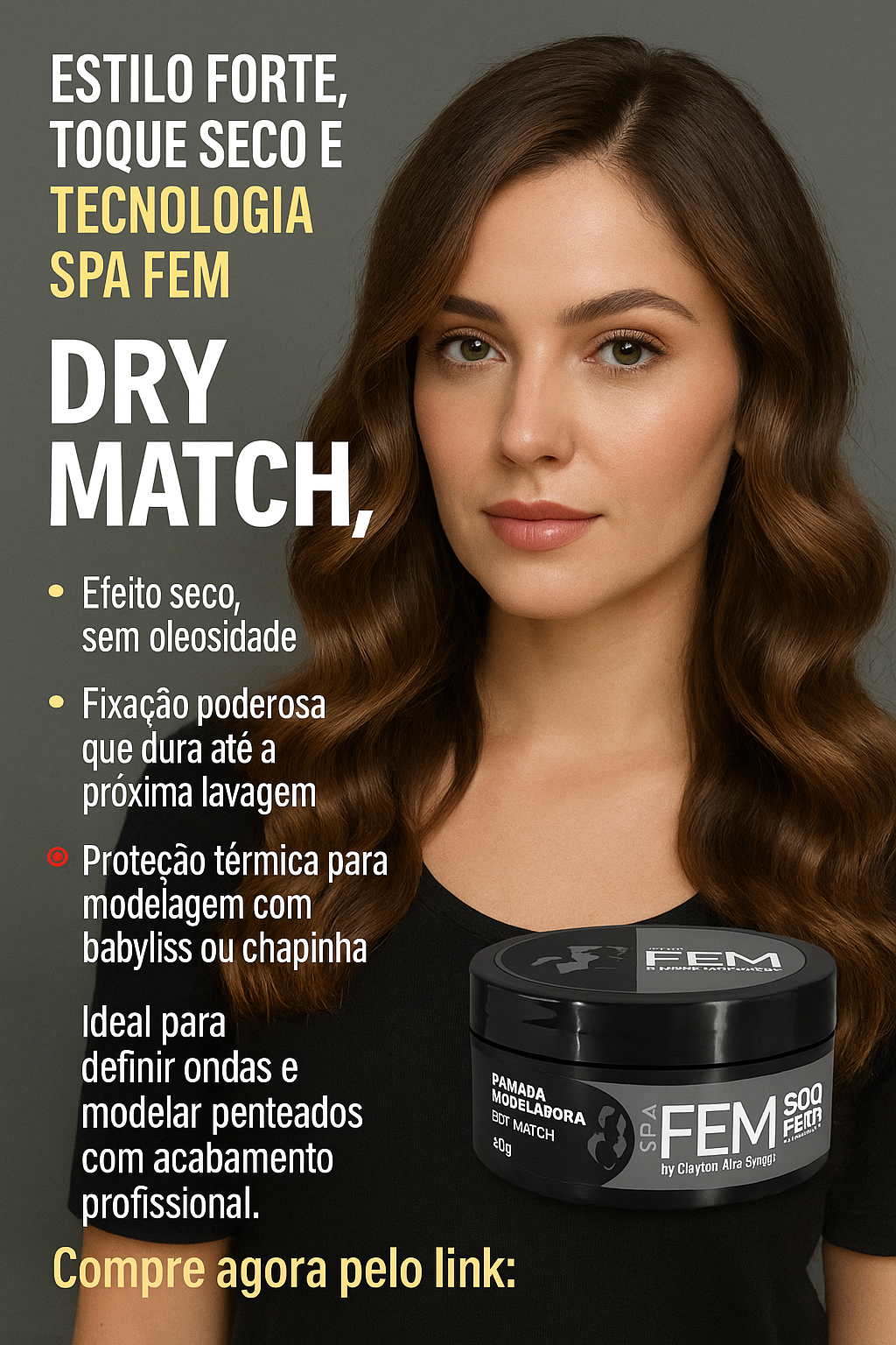 Pomada Modeladora Dry Match - 50g