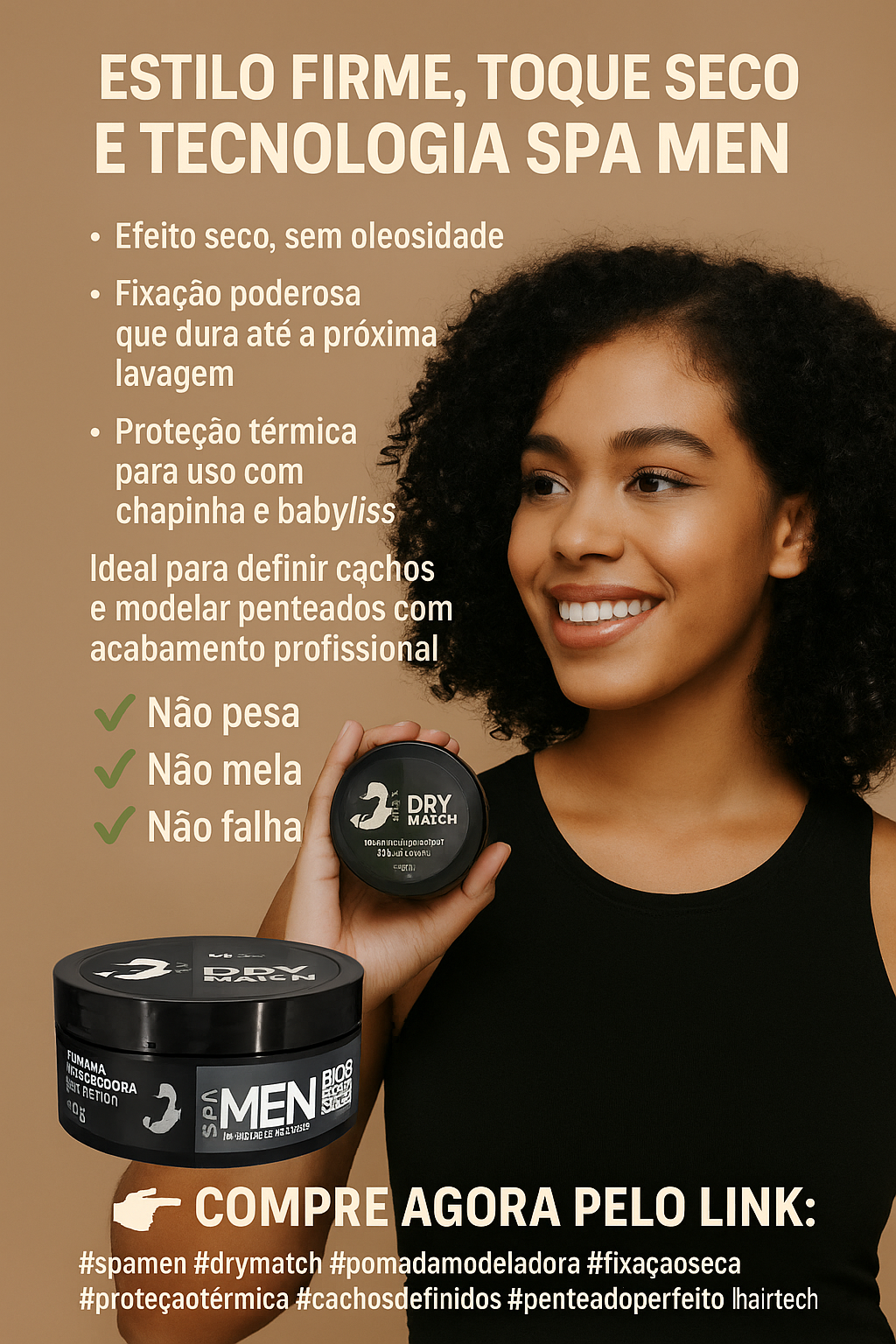 Pomada Modeladora Dry Match - 50g