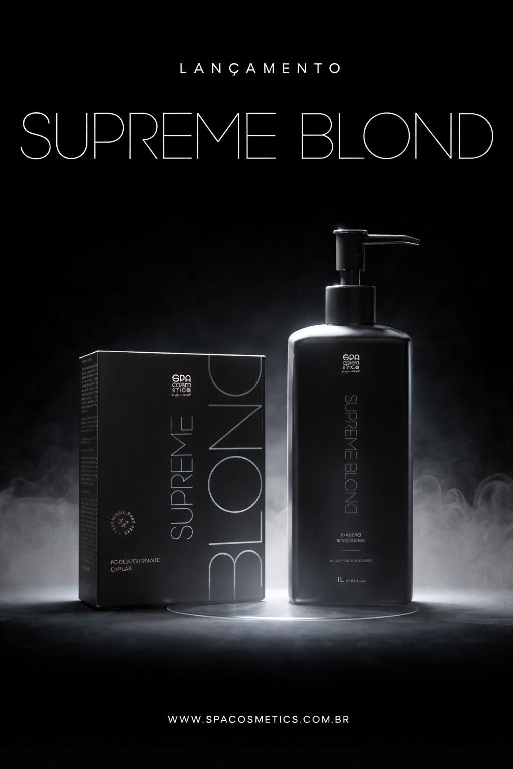 Kit Supremme BLONDER • Descolorante Branco Premium • 500 gr mais Emulsão Reveladora 900 ml ( 35 vl aproximado )