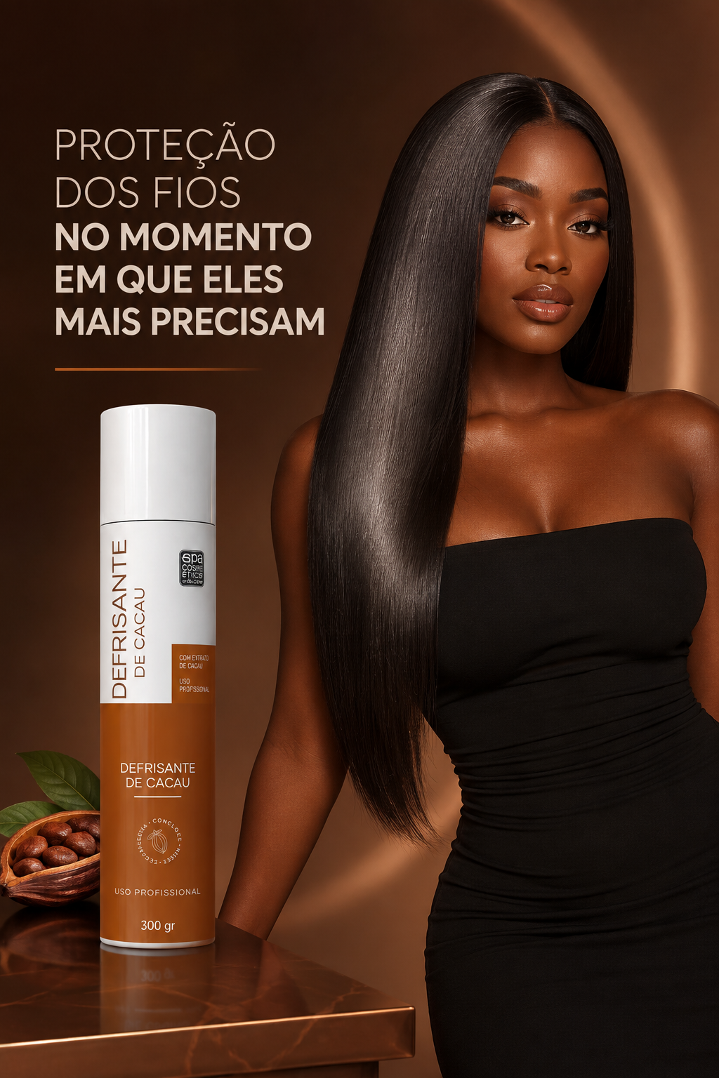 Defrizante De Cacau - Sem enxague - 300 gr