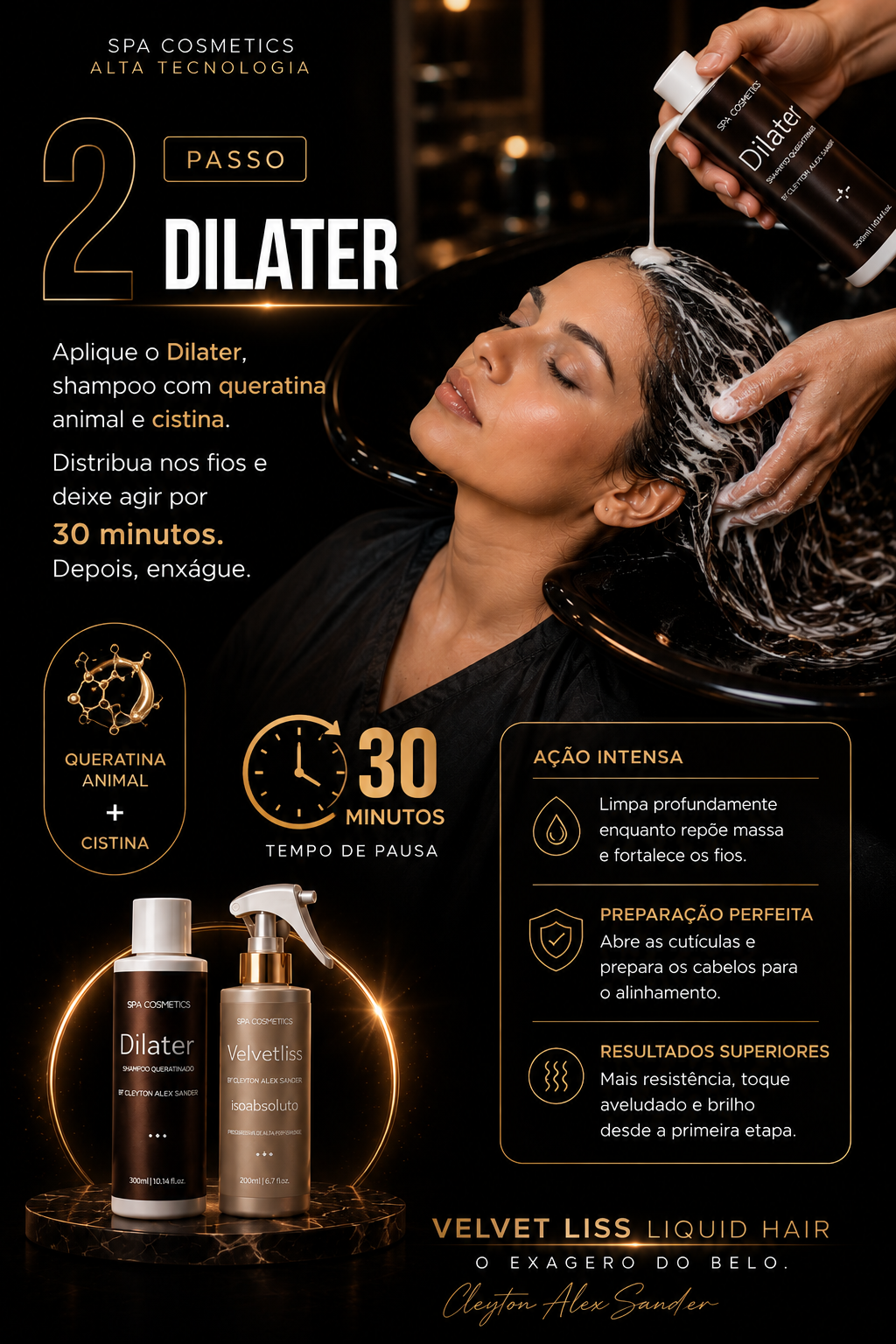 1 litro Velvet + 2 Dillater + ⭐️ grátis finalizador