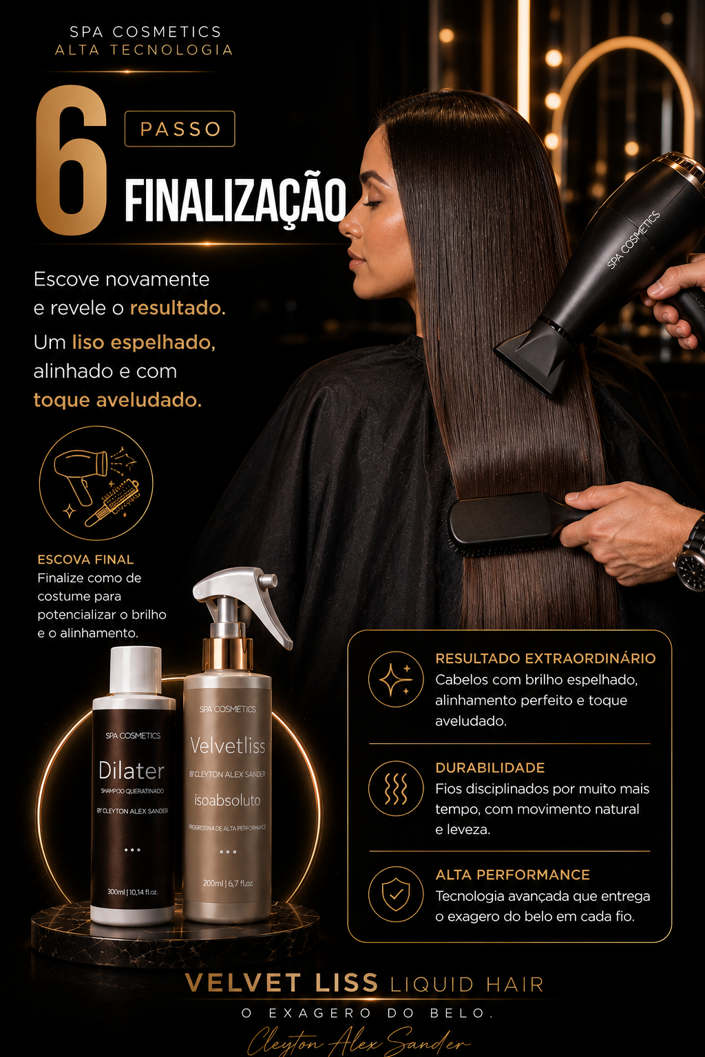 1 litro Velvet + 2 Dillater + ⭐️ grátis finalizador