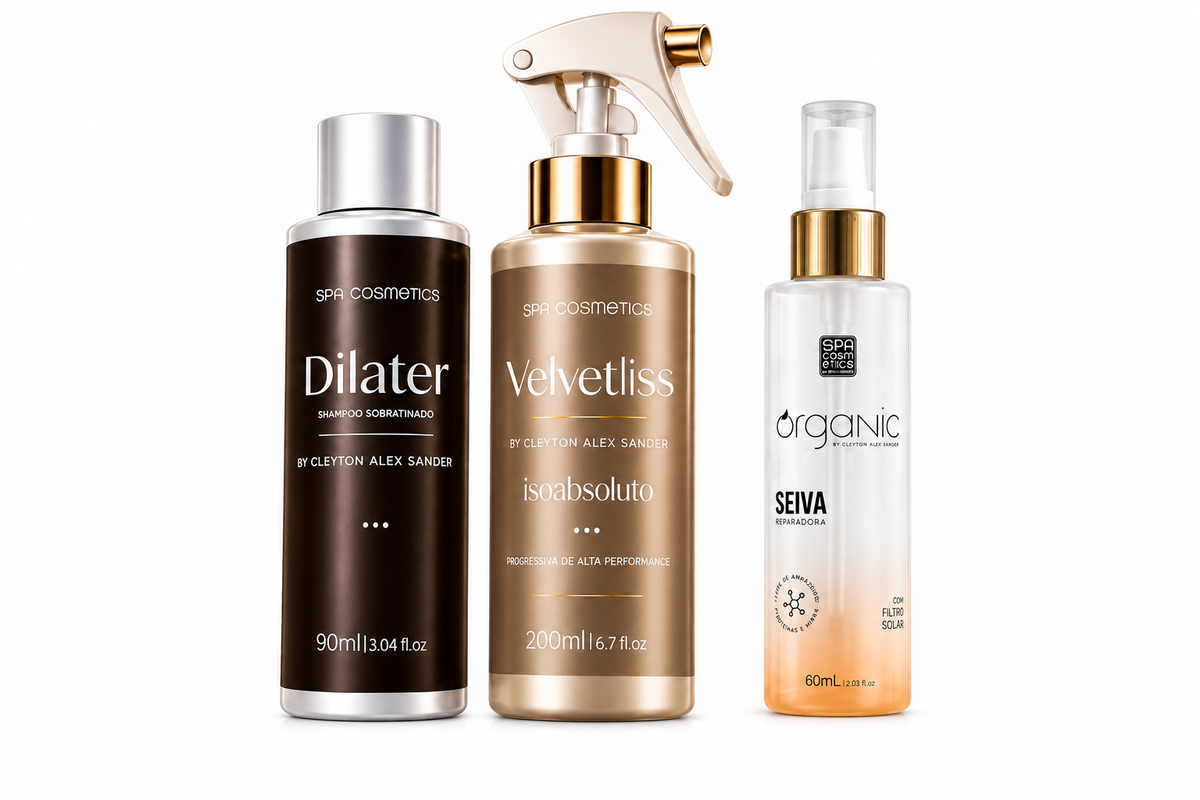 Kit Master com finalizador Laminação Capilar Kit Velvet Liss Xpress ( Dillater - Velvet Liss - Seiva Repair )