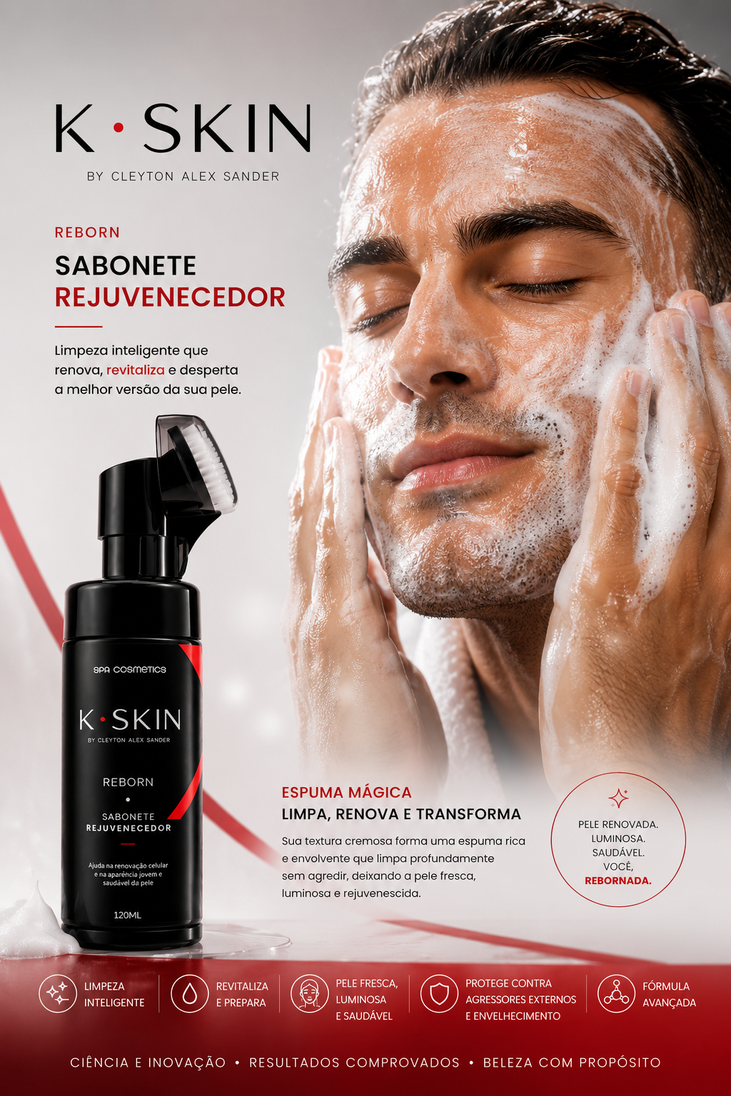K•Skin Reborn Espuma facial rejuvenescedora 100 ml