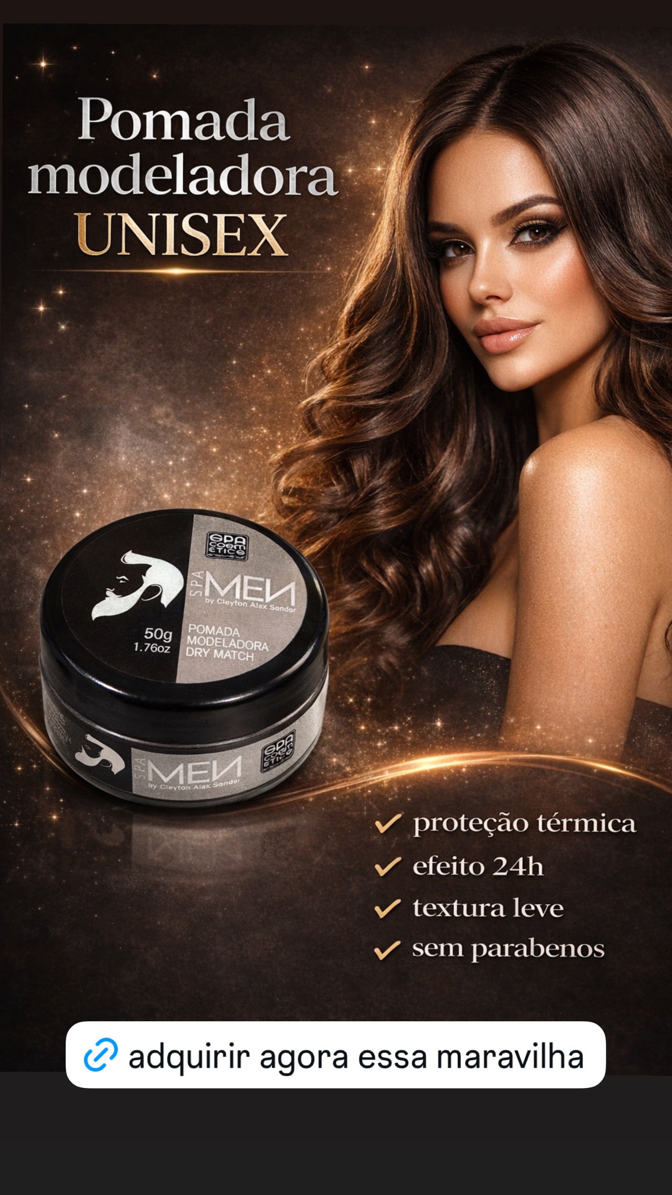 Pomada Modeladora Dry-Match - 50g ( ATENÇÃO PRODUTO ESGOTADO IREMOS ENVIAR A PARTIR DO DIA 18 de janeiro )