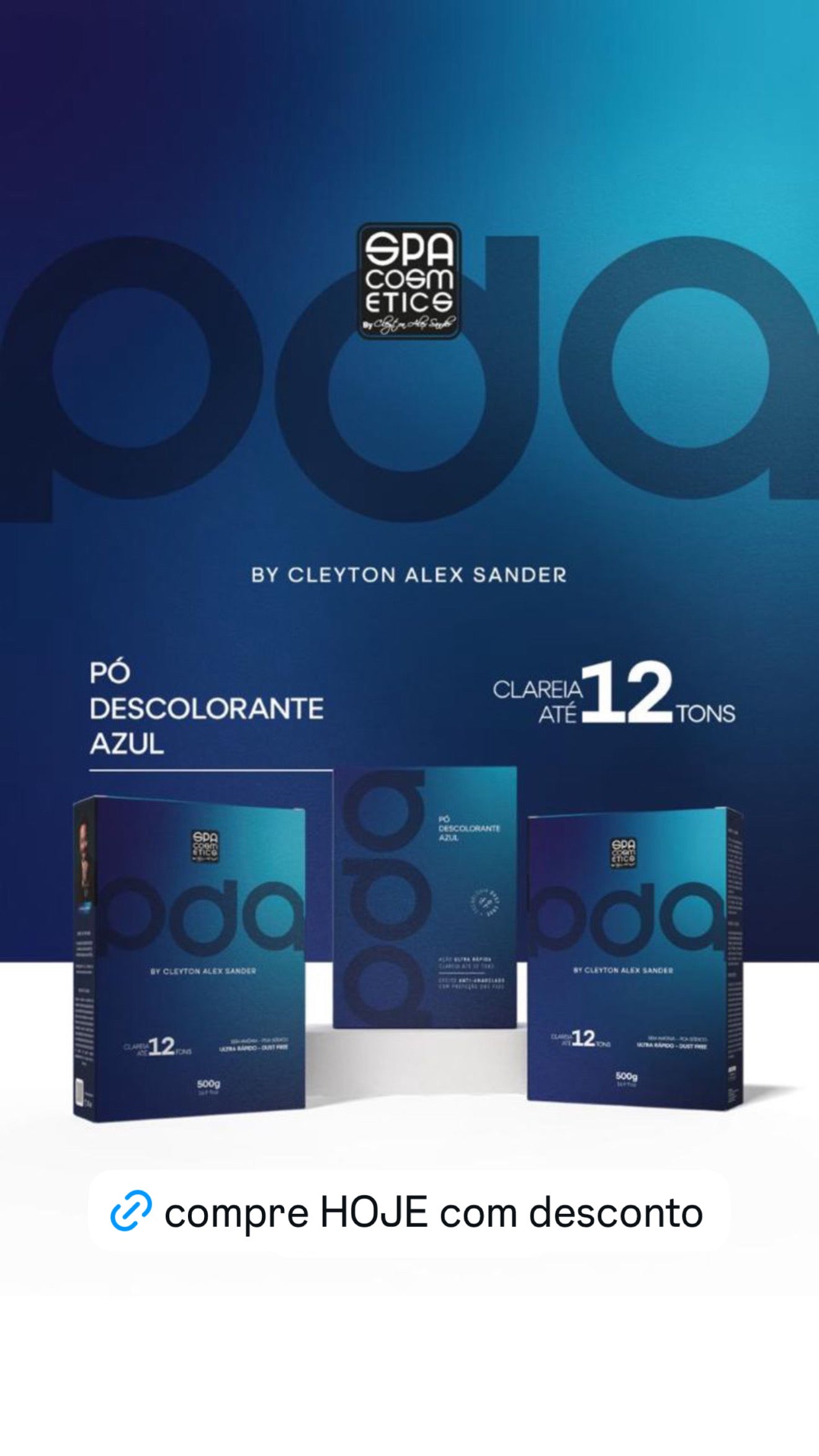 (PDA) Pó Descolorante Azul - 500g