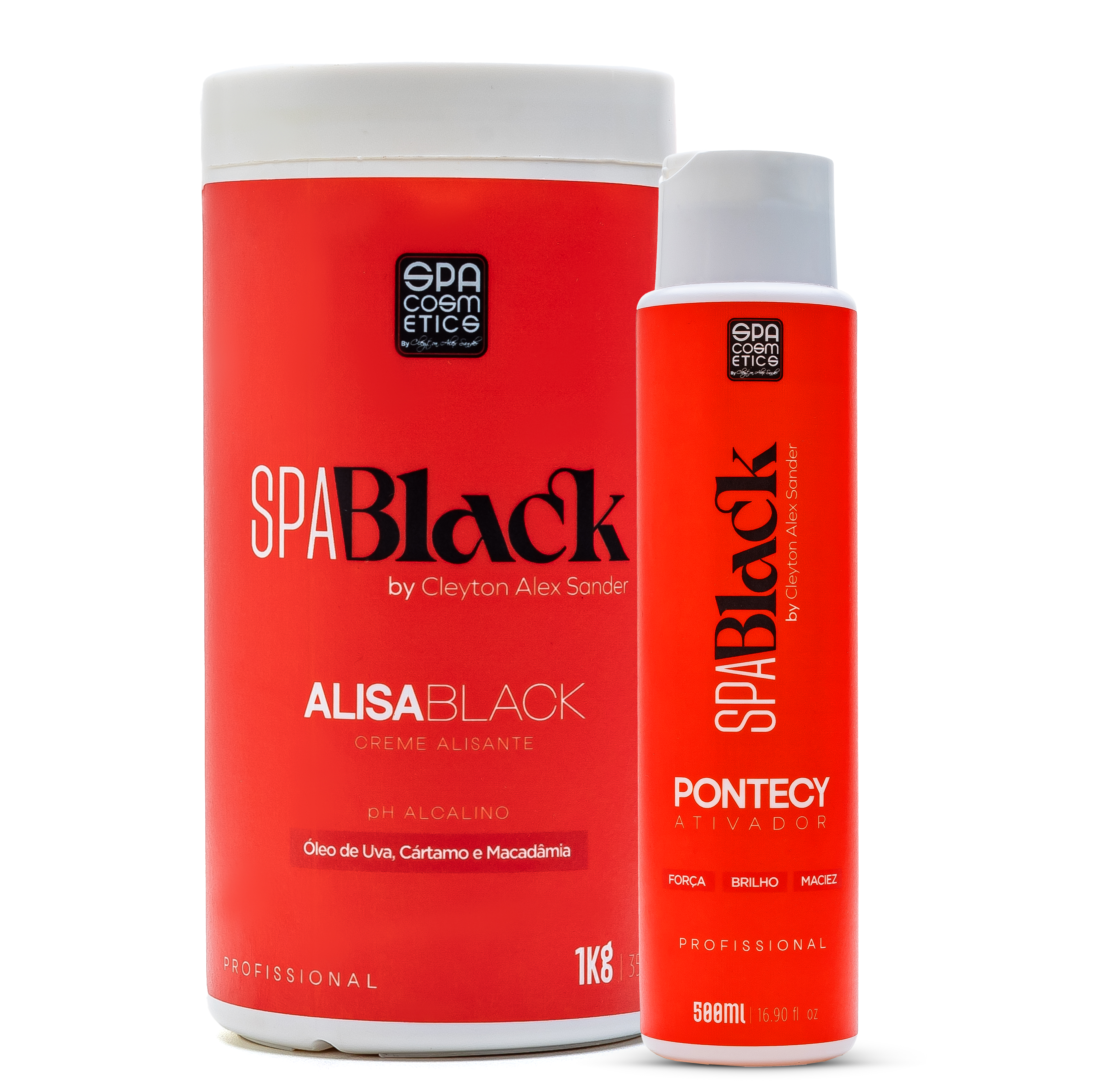 Kit Profissional Alisa Black  - Potency & Creme