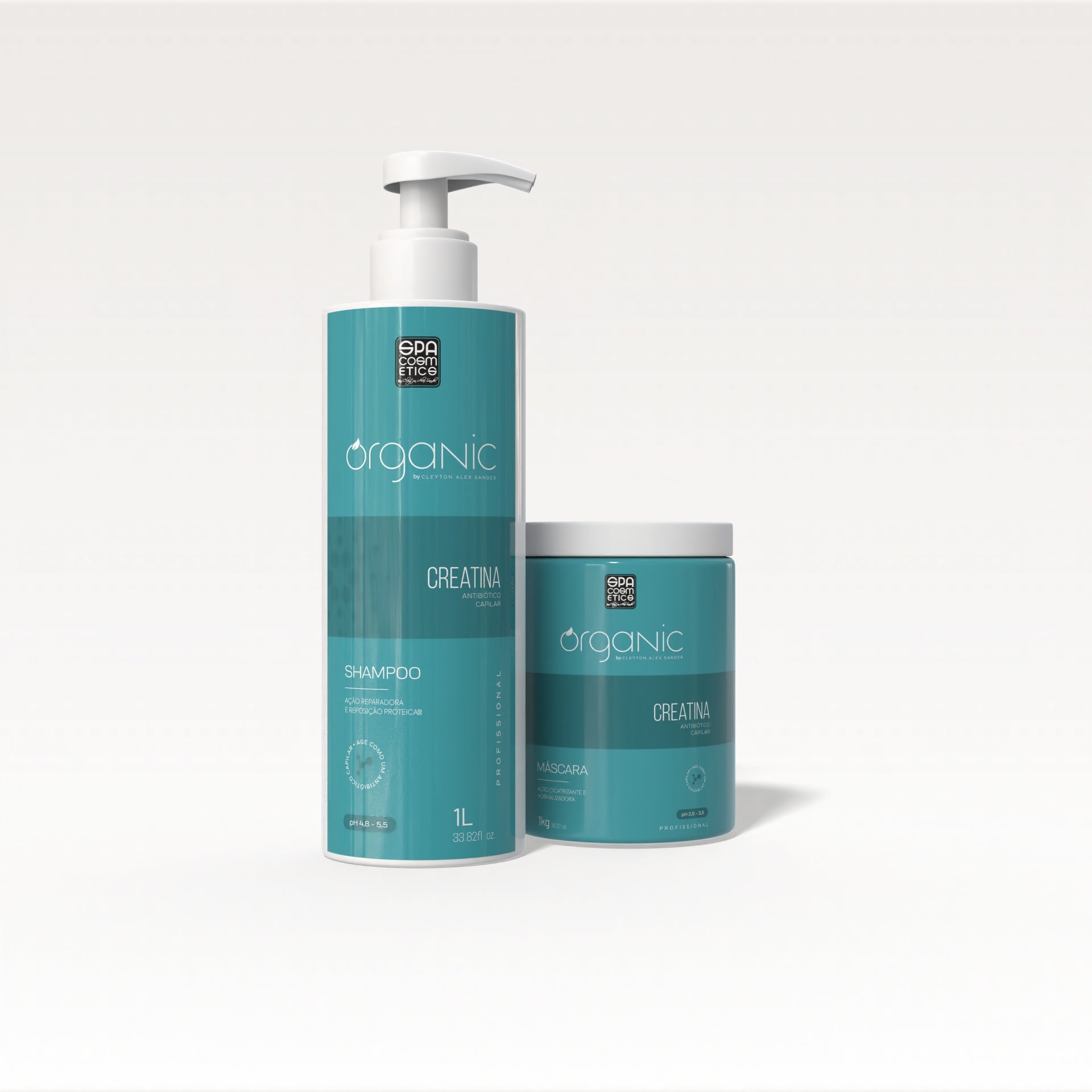 Kit Profissional Creatina Organic - Shampoo & Máscara