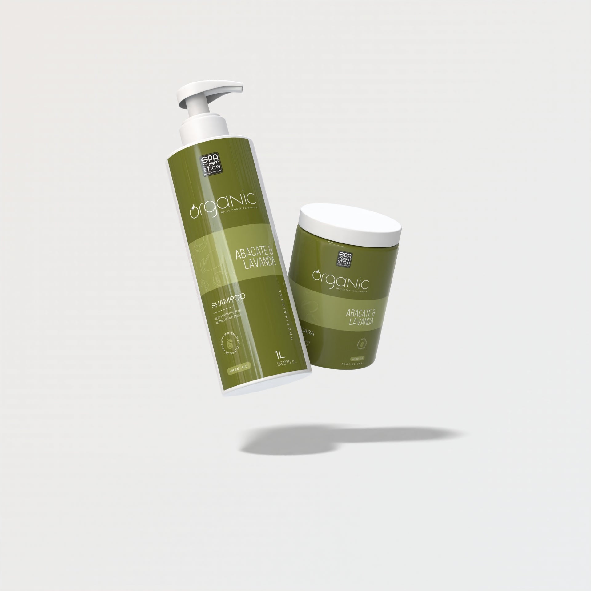 Kit Profissional Abacate Com Lavanda  Organic - Shampoo & Máscara