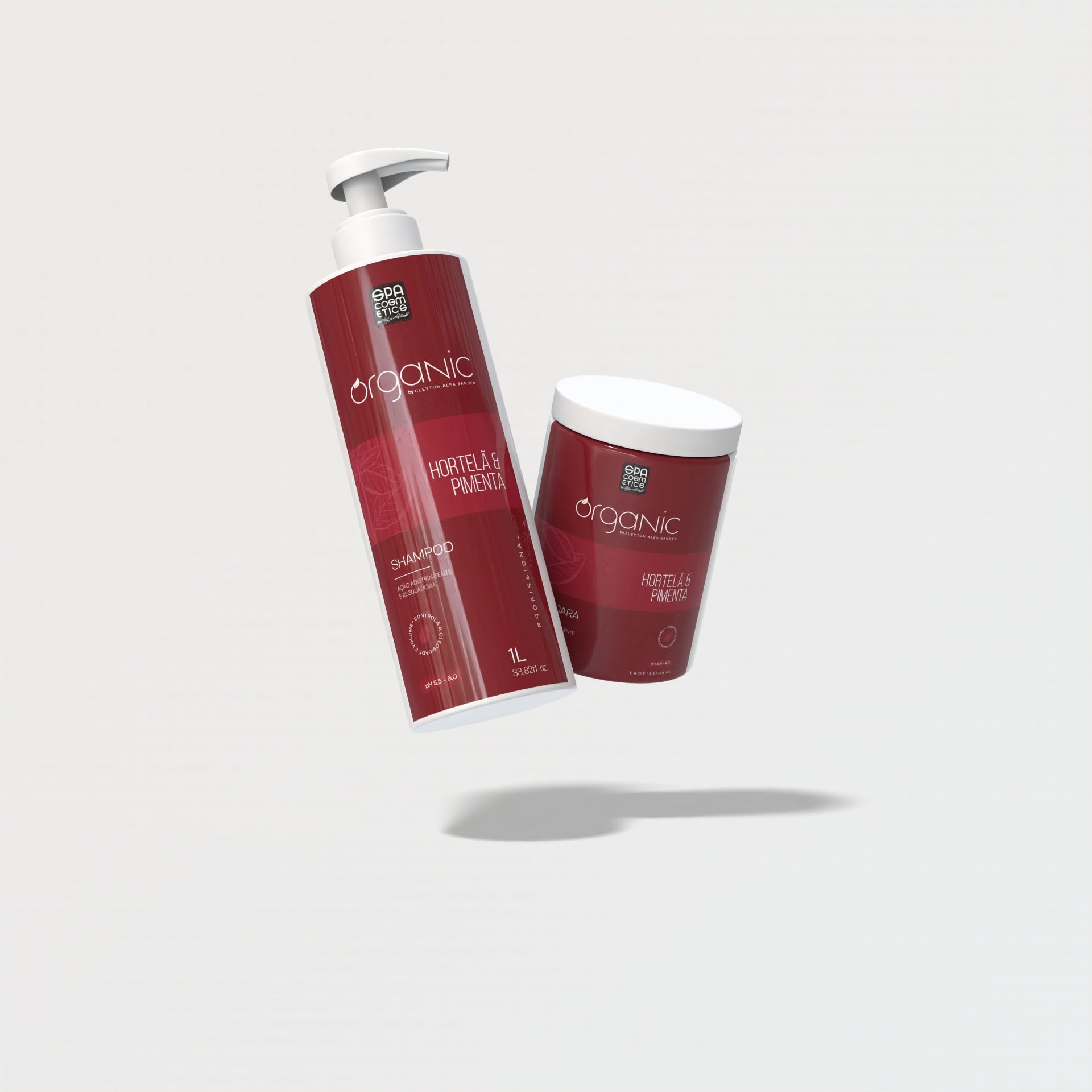 Kit Profissional Hortelã & Pimenta Organic - Shampoo & Máscara