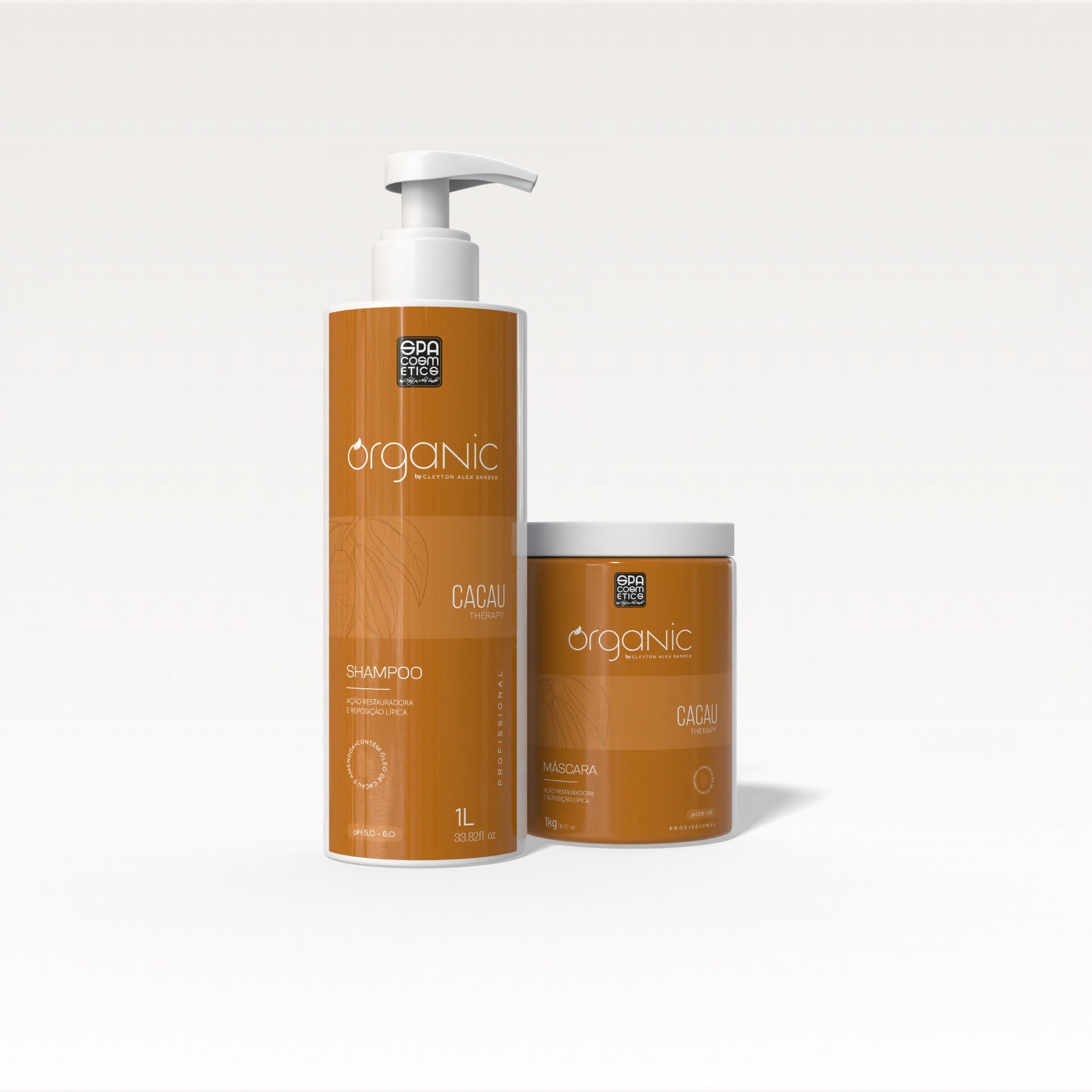 Kit Profissional Cacau Organic - Shampoo & Máscara
