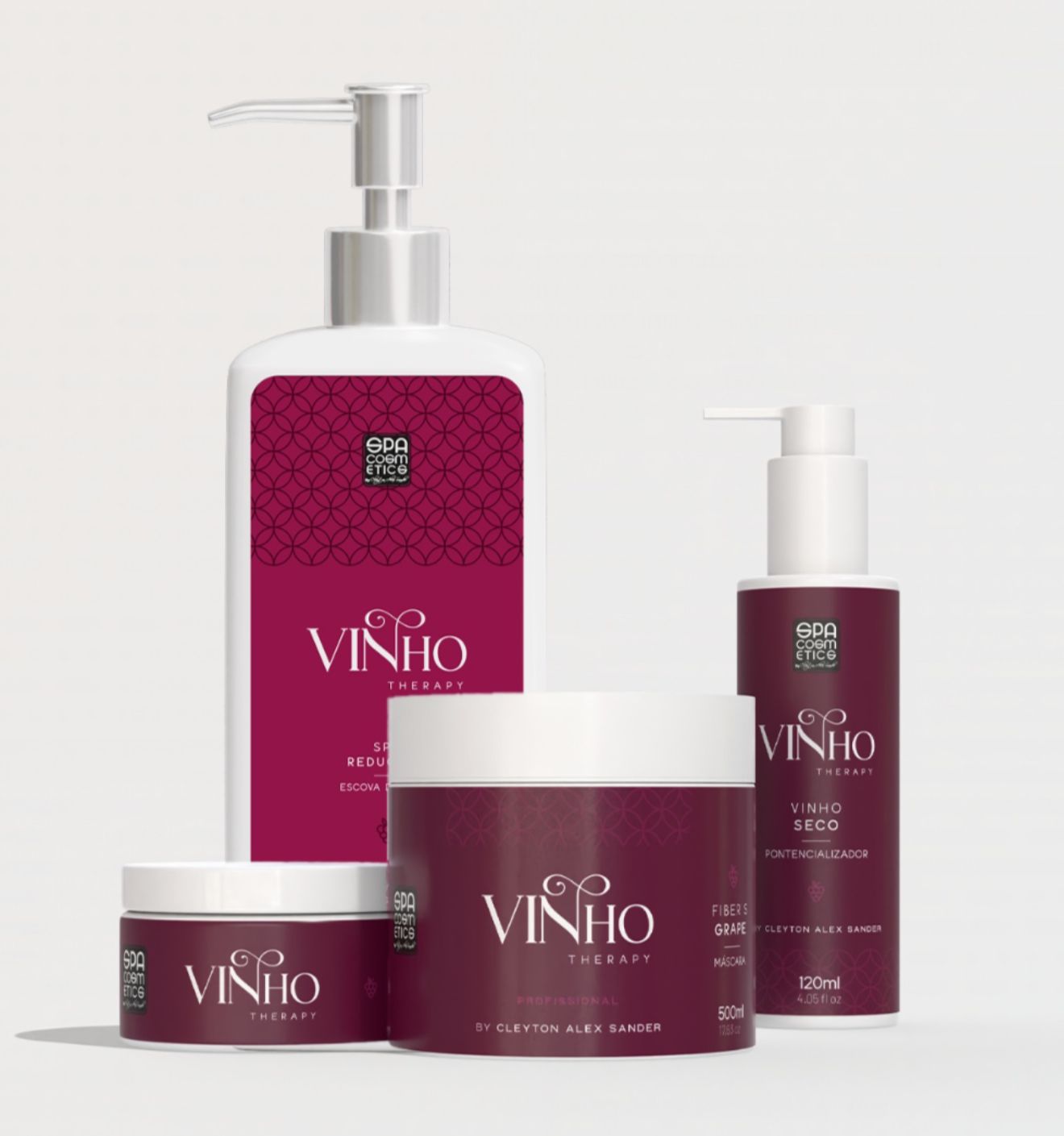 Kit Vinho Therapy Profissional - Shampoo , Máscara , Mousse & Vinho